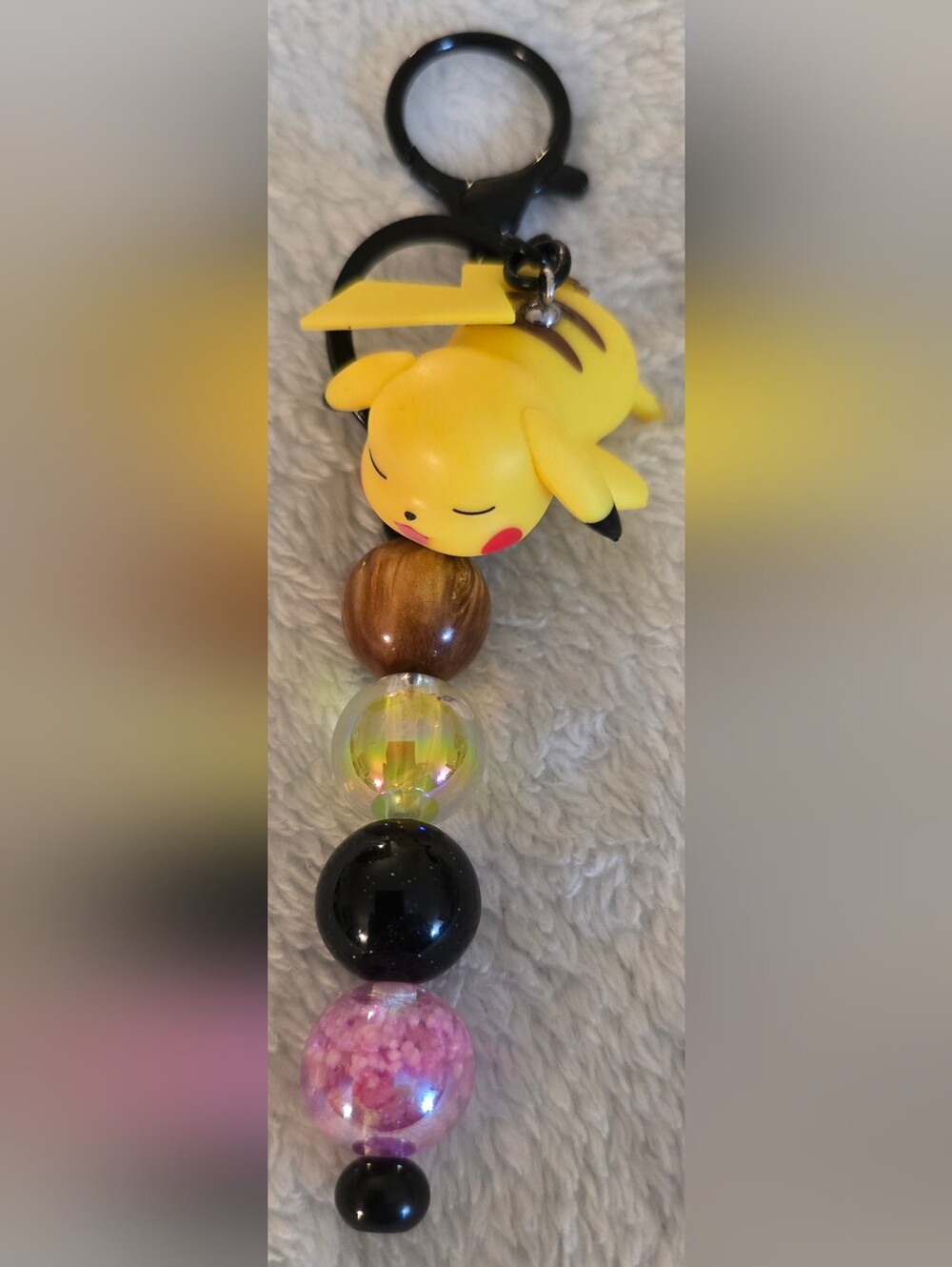 Yellow & Black Keychain/Bag Charm - Pikachu